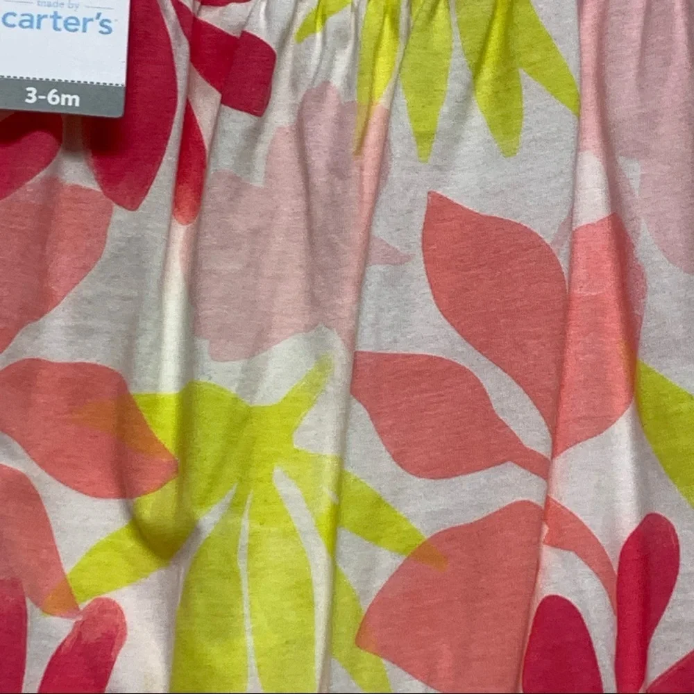 Carter's Child of Mine Baby Girl's Floral Romper One Piece NEW NWT